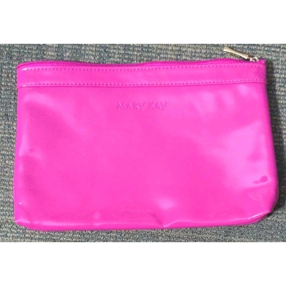 Pair Of New Mary Kay Hot Pink Cosmetic Bags Makeup Zipper Travel Storage School